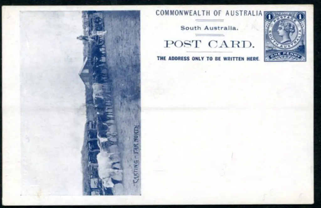 1908 1d Postal Card, Melbourne printing, titled ... Image 1++