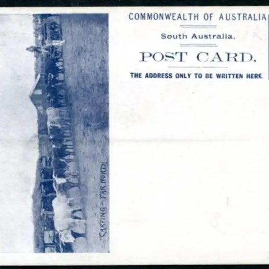1908 1d Postal Card, Melbourne printing, titled ...