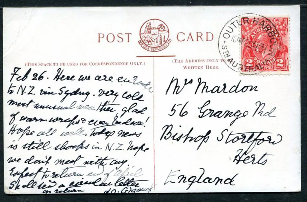 1931 (28th Feb) "OUTER HARBOUR" Sth Australia cds ... Image 1++