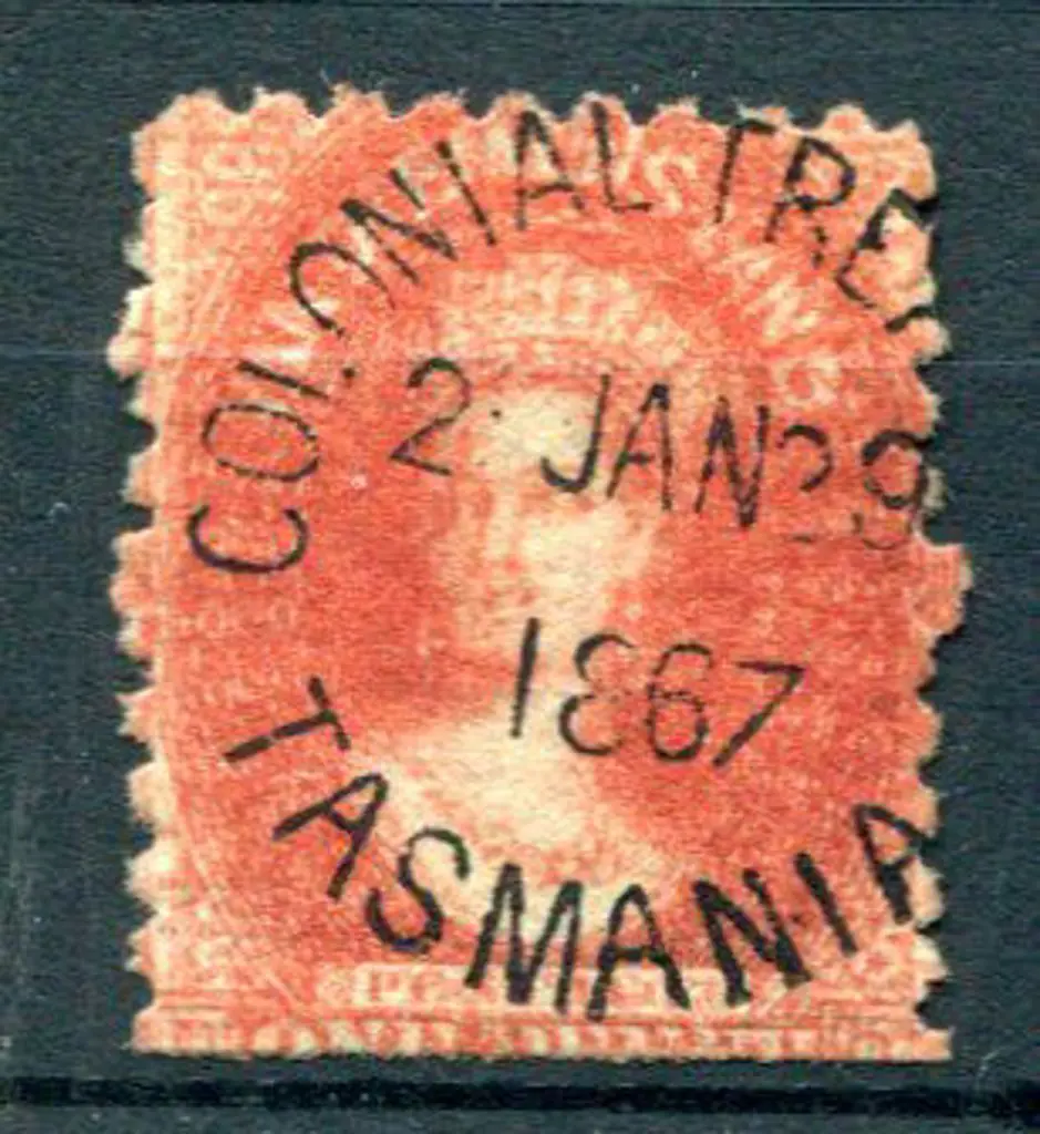 1867 (2nd Jan) COLONIAL TREASURY TASMANIA cds on ... Image 1++
