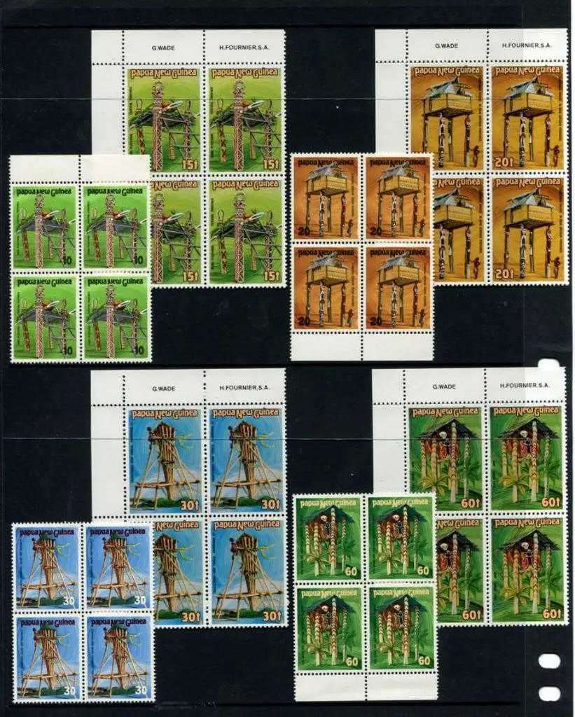 1985 Ceremonial Structures Trial stamps in MUH ... Image 1++