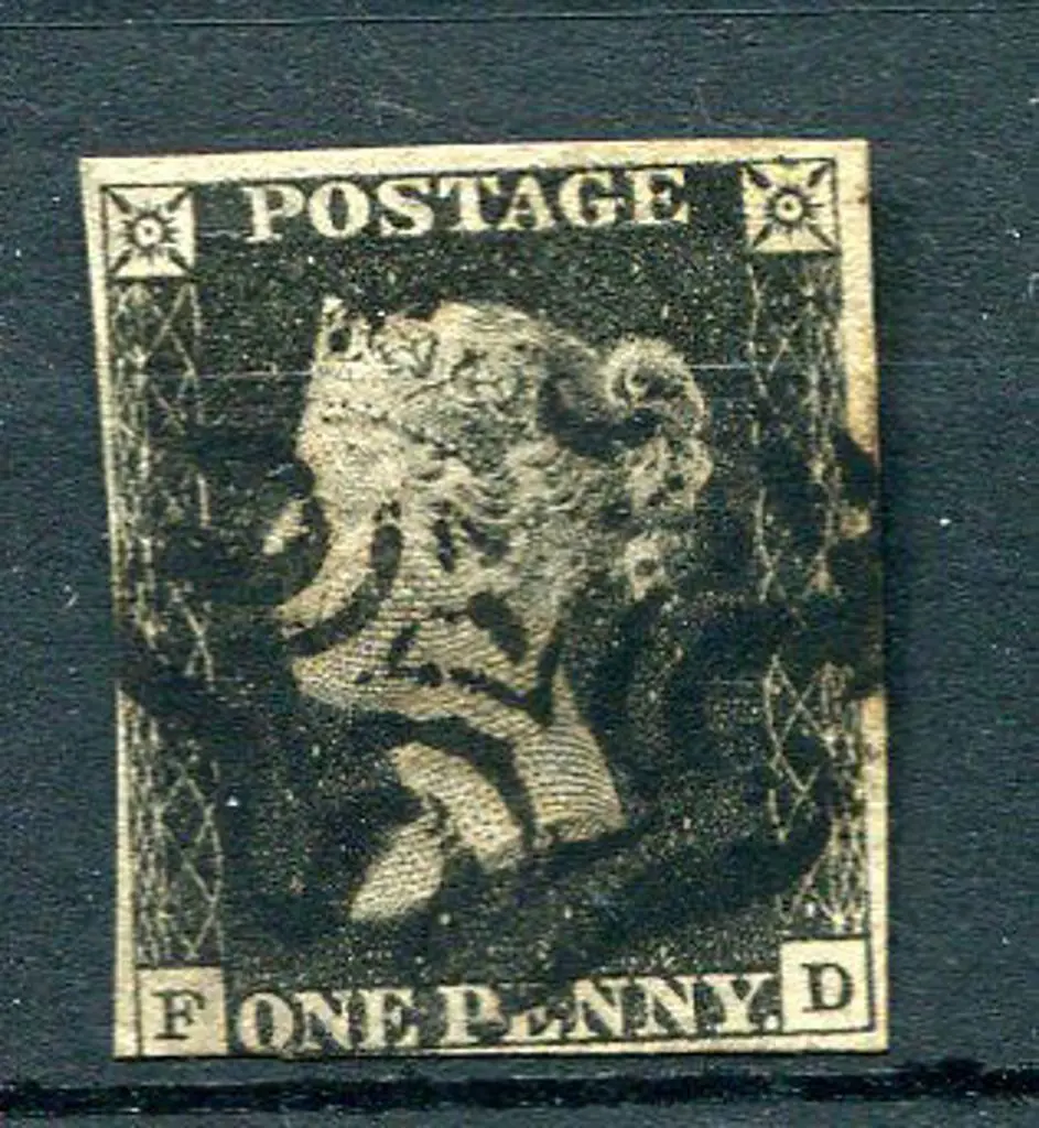 1840 1d intense black with neat black Maltese ... Image 1++