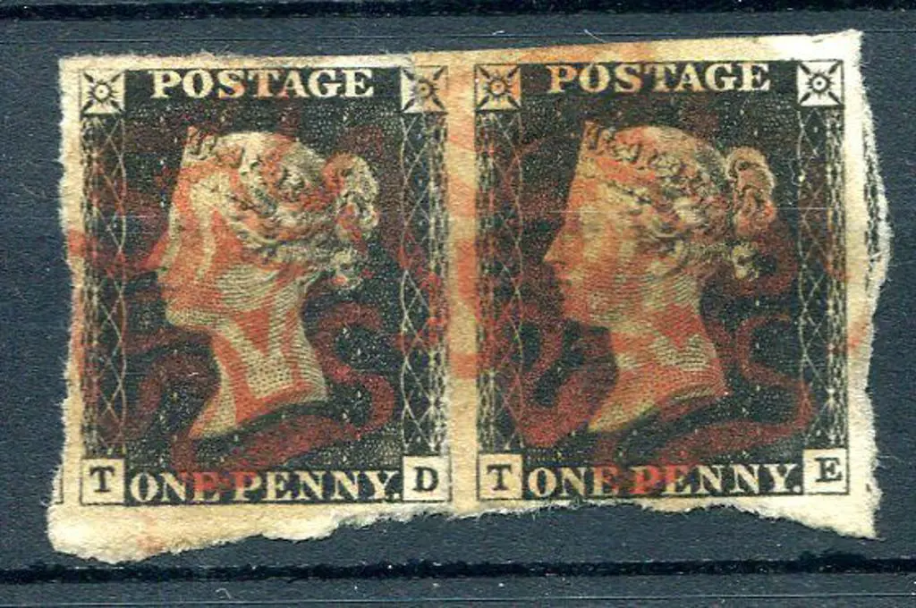 1840 1d intense black in re-joined horiz pair with ... Image 1++
