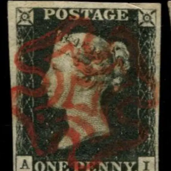 1840 1d intense black superb used by full crisp ...