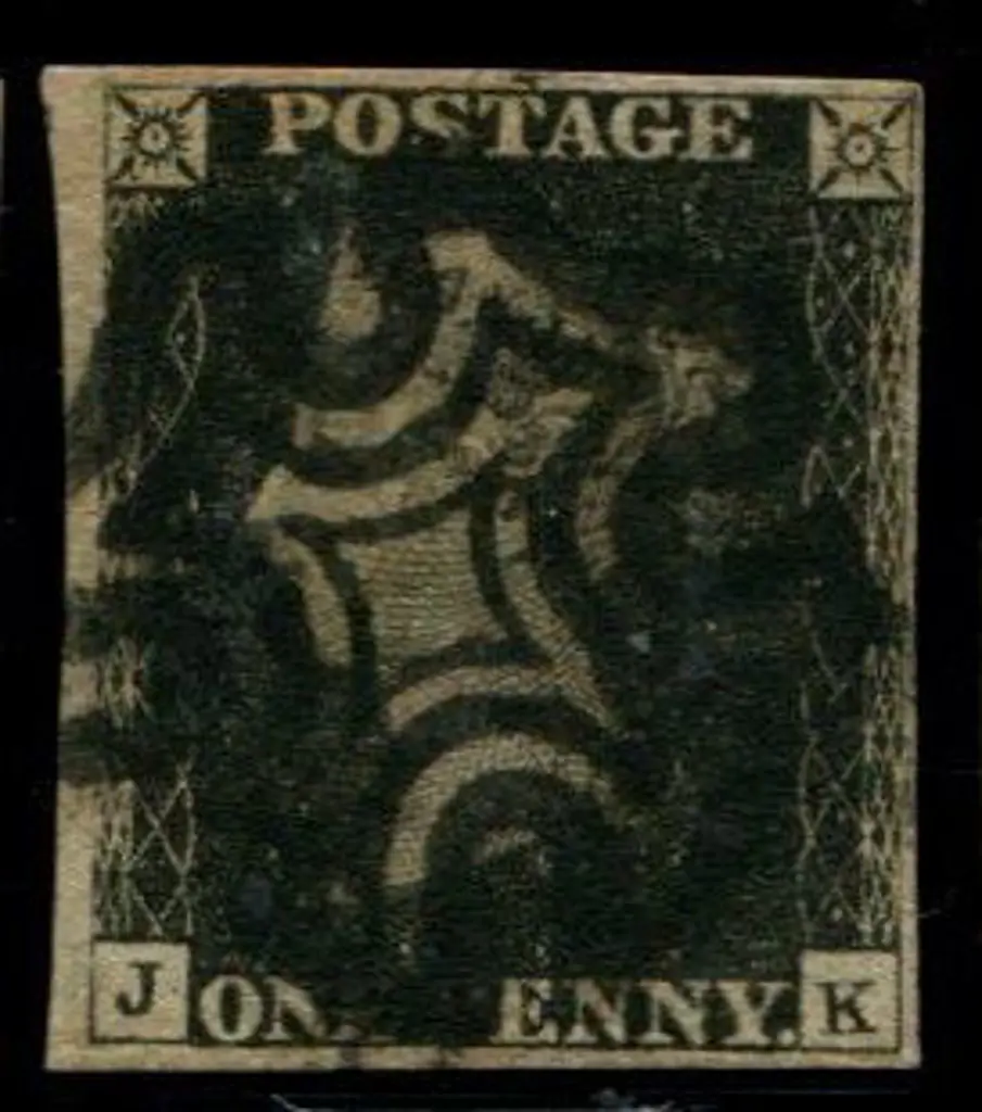 1840 1d black fine used by almost complete black ... Image 1++