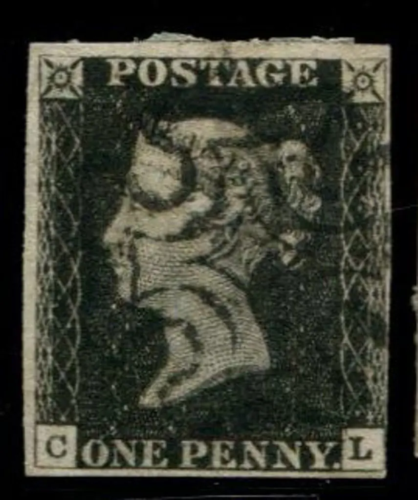 1840 1d black fine used with neat black Maltese ... Image 1++