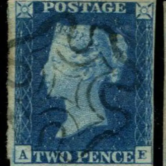 1840 2d deep full blue. Superb used with an almost ...
