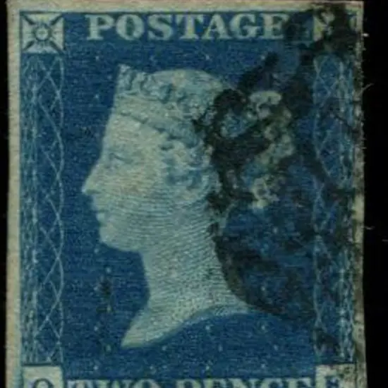 1840 2d blue good to fine used with smudged black ...