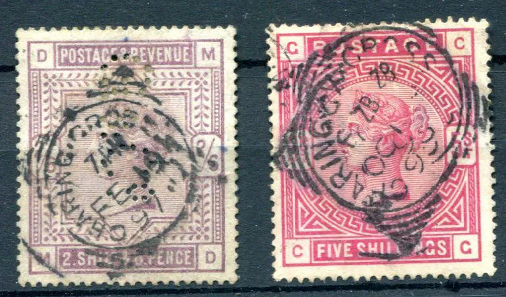 1883/84 2/6d lilac QV perfined "G.&.Co" with ... Image 1++
