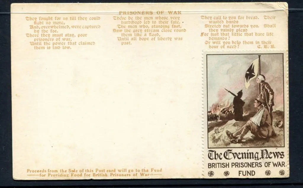 1914/19 WWI "The Evening News" British Prisoners ... Image 1++