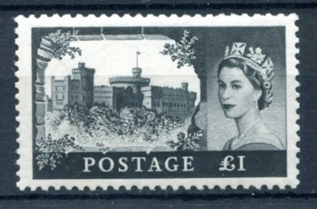 1959/68 £1 Castle from DLR printing. Fresh MUH. SG ... Image 1++