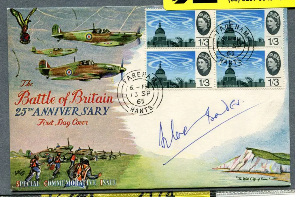 1965 1/3d Battle of Britain block of 4 on illust ... Image 1++