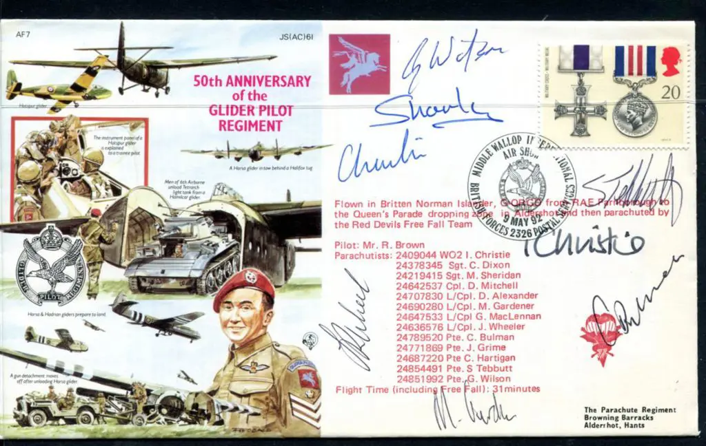 1992 (9th May) 50th Anniv of the Glider Pilot ... Image 1++