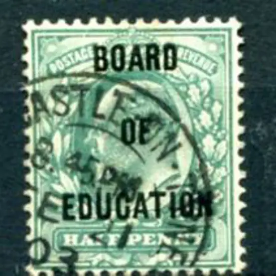 Board of Education ovpts with QV 5d & 1/- & KEVII ...