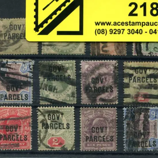 Govt Parcels ovpts with QV & KEVII complete used ...