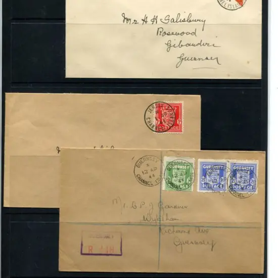1941 2d Stamp Cent bisect on local cover tied by ...