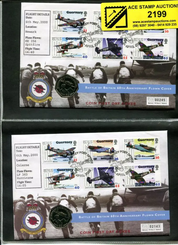 Guernsey 2000 (6th May) Hurricane & Spitfire flown ... Image 1++