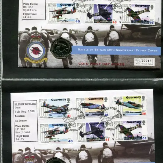 Guernsey 2000 (6th May) Hurricane & Spitfire flown ...