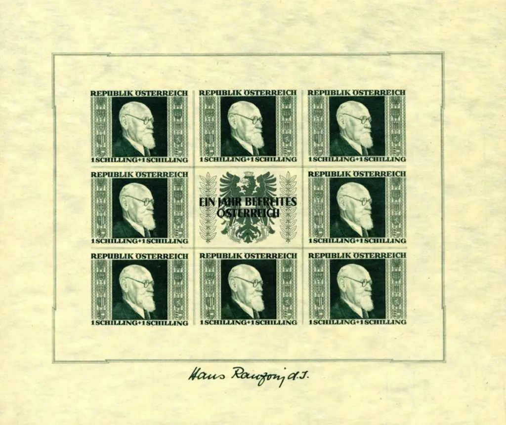 Austria 1946 Renner Government set of the four ... Image 1++