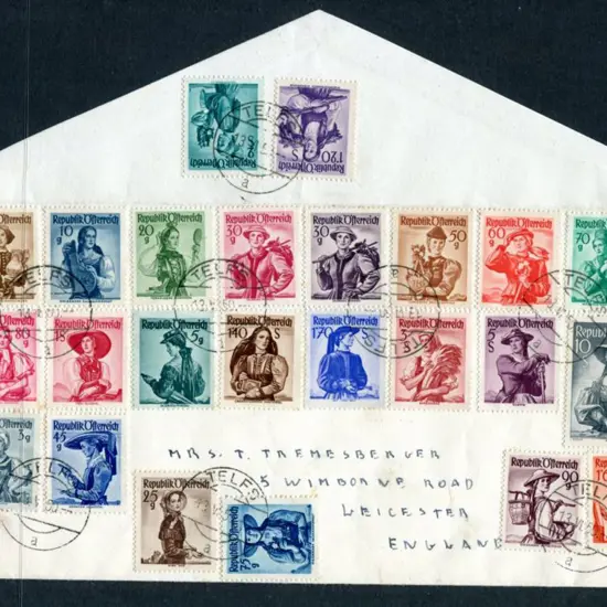 Austria 1950 (13th June) cover to England bearing ...