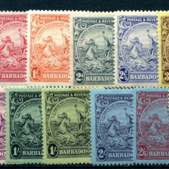 Barbados 1925/35 Badge of the Colony set of 15 to ...