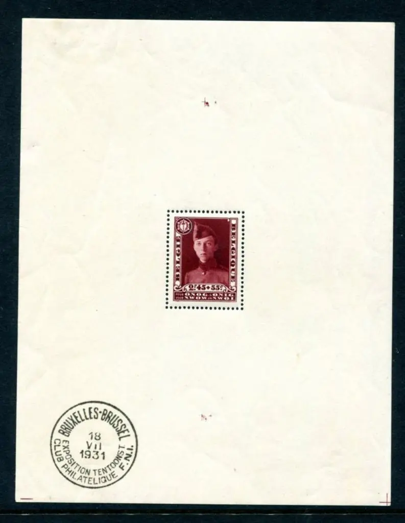 Belgium 1931 Disabled Soldiers Relief Fund M/S ... Image 1++