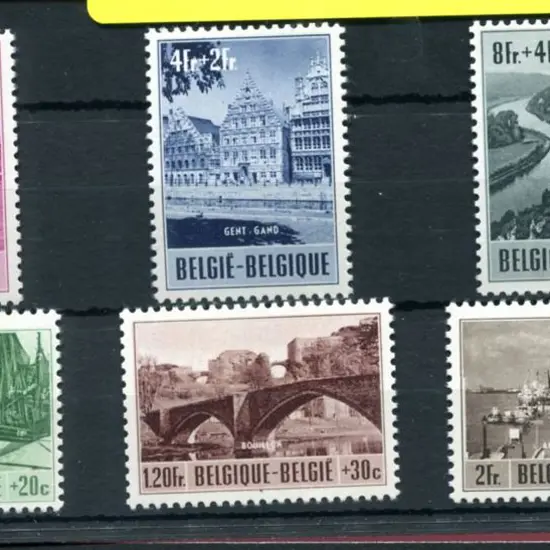 Belgium 1953 Tourist Propaganda set of 6. Fresh ...