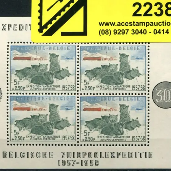 Belgium 1957 Antarctic Expedition M/S. Minor ...