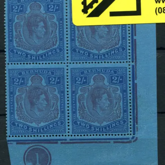 Bermuda 1938/53 2/- purple & blue/deep blue ...