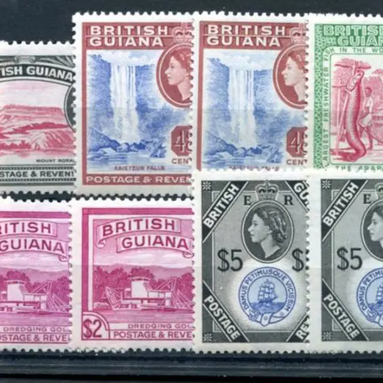 British Guiana 1954/63 24c to $5 Pictorials from ...