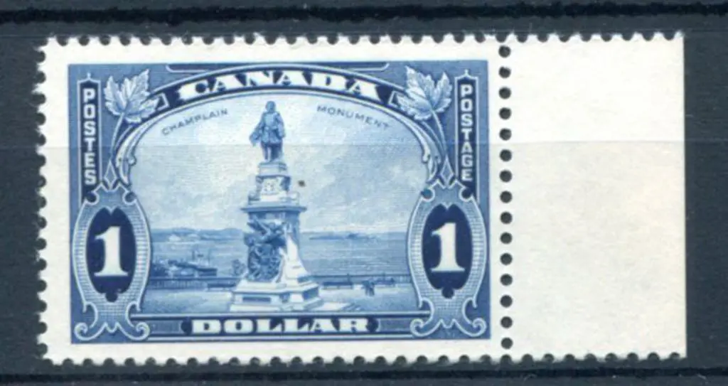 Canada 1935 $1 Champlain Monument. MUH marginal ... Image 1++