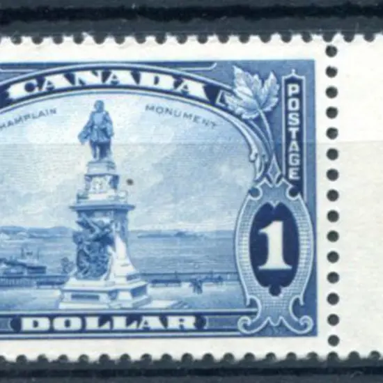 Canada 1935 $1 Champlain Monument. MUH marginal ...