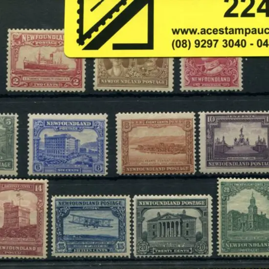 Canada-Newfoundland 1928/29 publicity issue set of ...