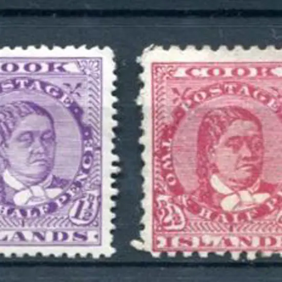 Cook Island 1893/1900 1d brown, 1d blue, 2½d deep ...