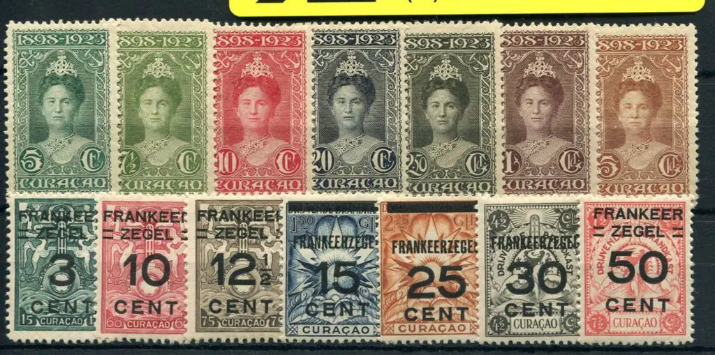 Curacao 1923 Silver Jubilee set of 7. MUH SG ... Image 1++
