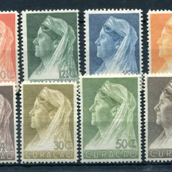 Curacao 1936/39 Queen Wilhelmina set of 12 ...