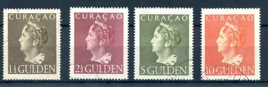 Curacao 1946/47 Queen Wilhelmina high vals to 10g. ... Image 1++