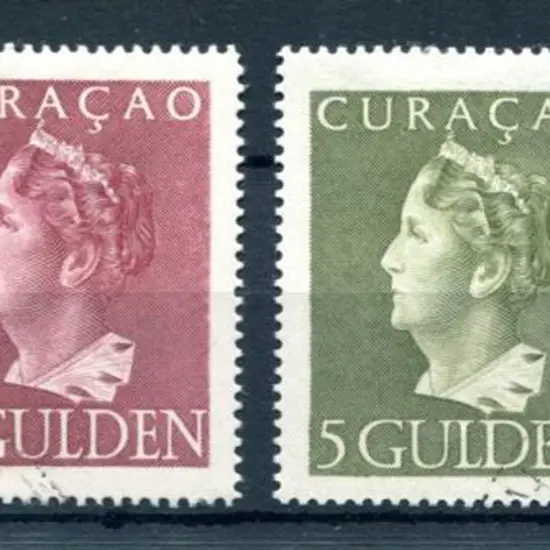 Curacao 1946/47 Queen Wilhelmina high vals to 10g. ...
