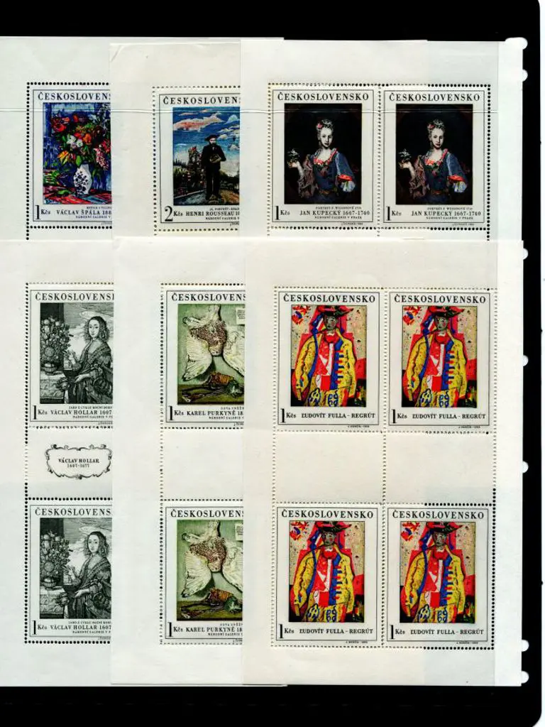 Czechoslovakia 1966 Paintings set of 5 in MUH ... Image 1++