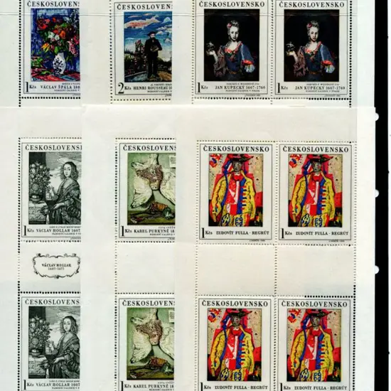 Czechoslovakia 1966 Paintings set of 5 in MUH ...