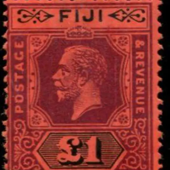 Fiji 1912/23 £1 purple & black on red, Die II. ...