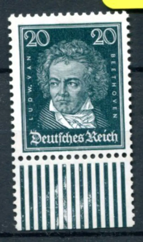 Germany 1926/27 20pf Beethoven. Superb MUH with ... Image 1++