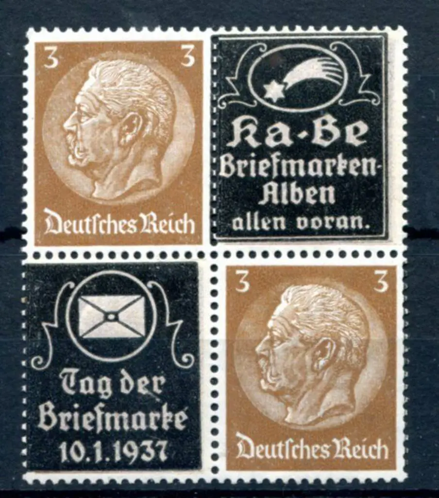 Germany 1937 KA-BE private ovpt commemorating ... Image 1++