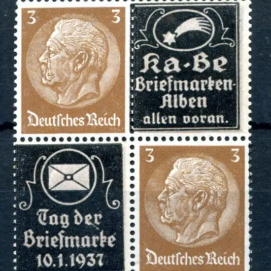 Germany 1937 KA-BE private ovpt commemorating ...