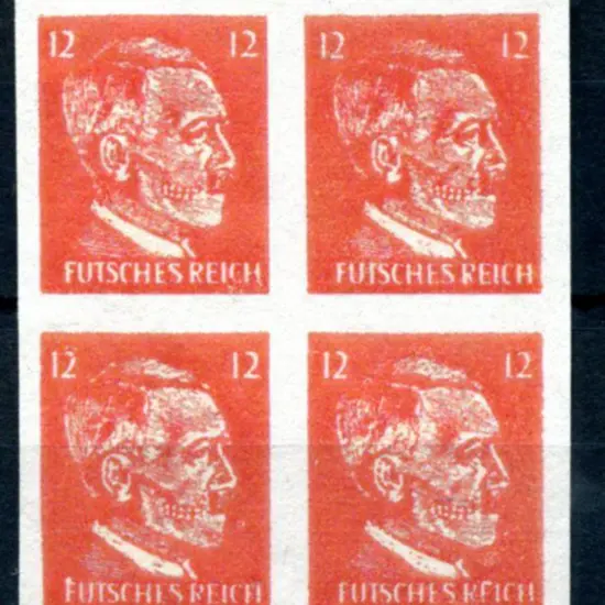 Germany 1944 12pf Hitler "Death Mask" propaganda ...