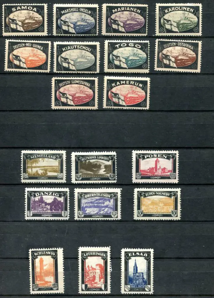 Germany 1920c. "Lost Colonies and Lands" MUH set ... Image 1++