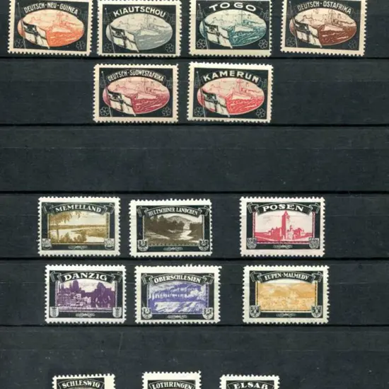 Germany 1920c. "Lost Colonies and Lands" MUH set ...
