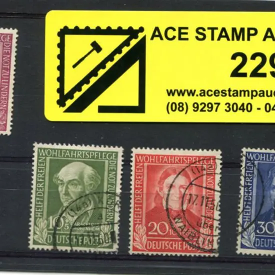 Germany - West 1949 Refugee Relief Fund set F/U. ...