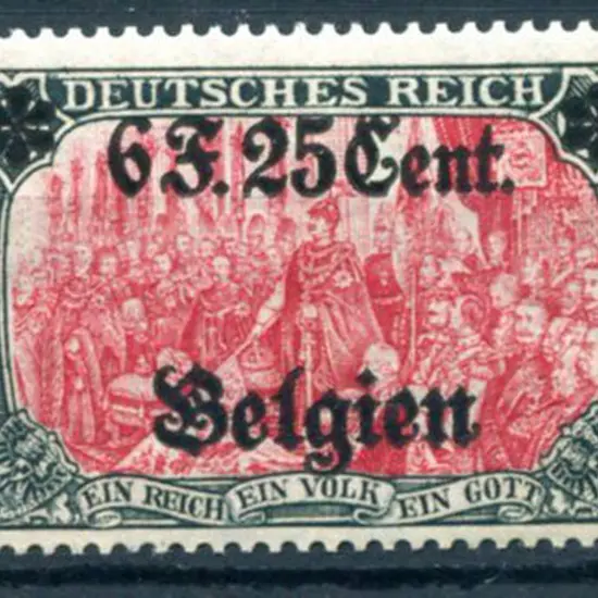 Germany-Occupation Issues 1914/18 "6F.25 Cent" on ...