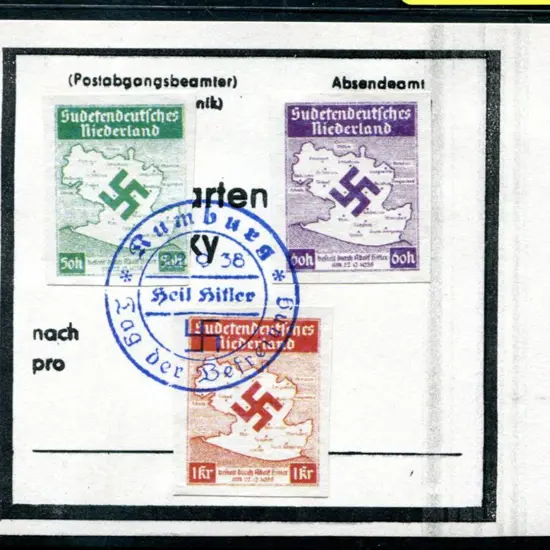 Germany-Occupation of Sudentenland Lowlands1938 ...